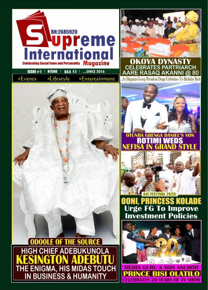 Supreme International Magazine - cover page